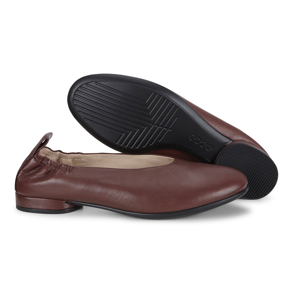 Bailarinas Mujer - ECCO Anine Flat - Marrom - DTS378516